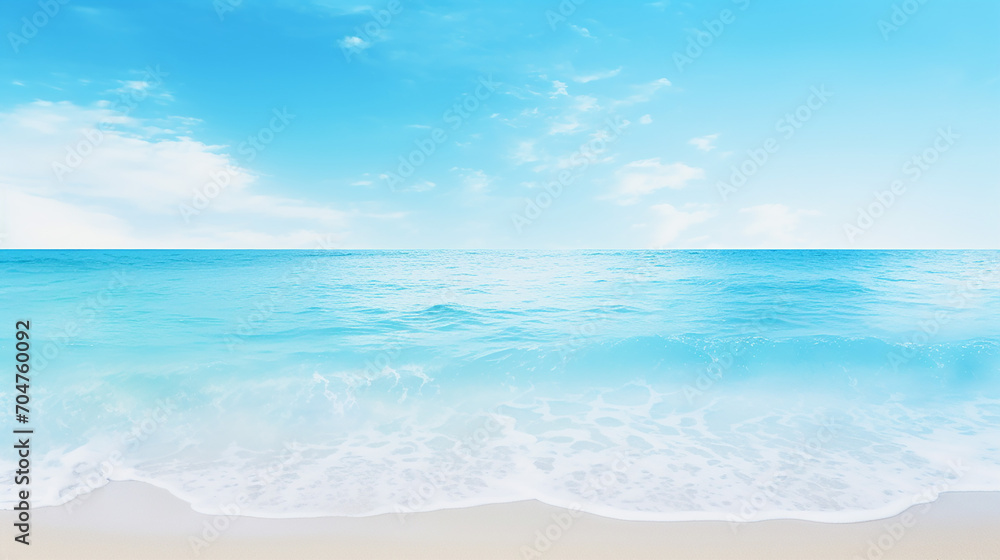 Fototapeta premium abstract blue sea and beach summer background