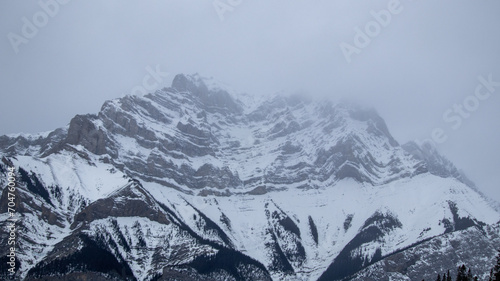 snow covered mountains in winter © Trevor