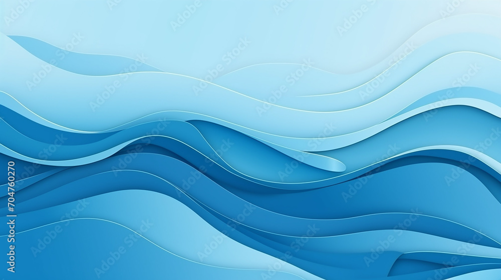 abstract ocean blue paper cut style background abstract ocean blue paper cut style background