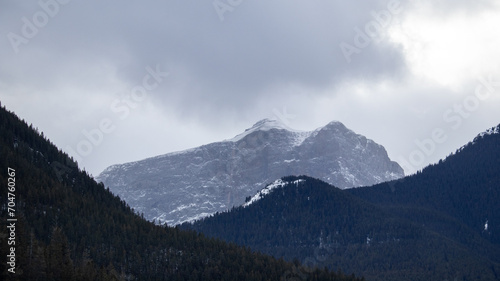 mountains in the snow © Trevor