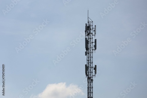 4G 5g telecommunication tower telecominication antenae photo