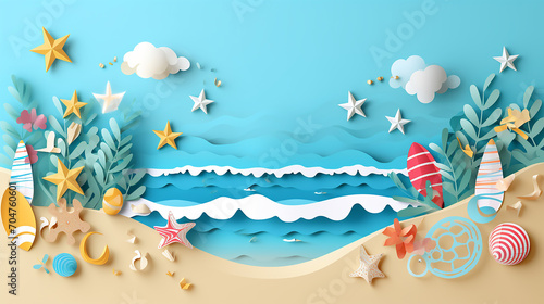 illustration of splashing sea water backdrop decoration