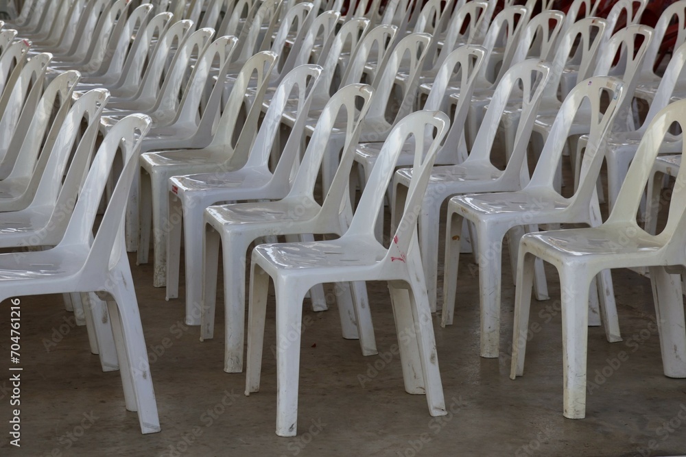 Fototapeta premium rows of chairs