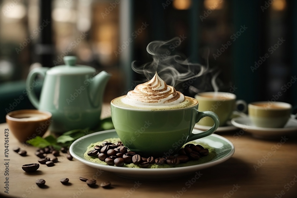 A unique and diverse illustration of your favorite coffee drink A unique and diverse illustration of your favorite coffee drink