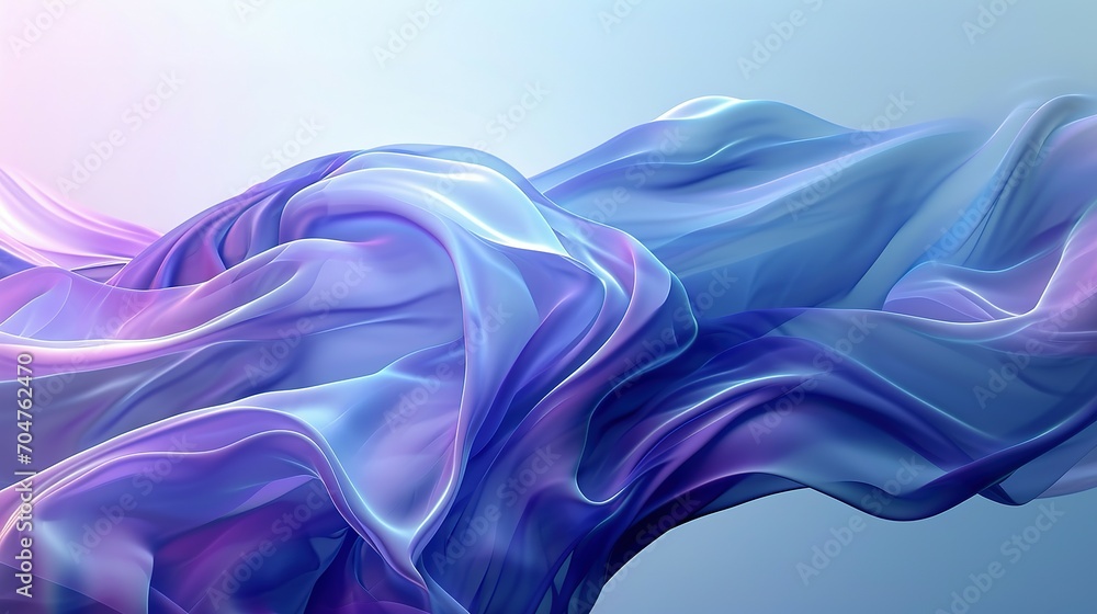 Fototapeta premium Abstract blue and purple liquid wavy Background. liquid wavy shapes futuristic banner Background.
