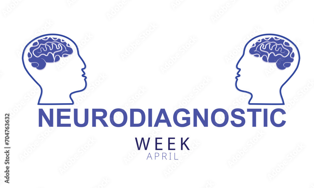Neurodiagnostic Week. background, banner, card, poster, template. Vector illustration.