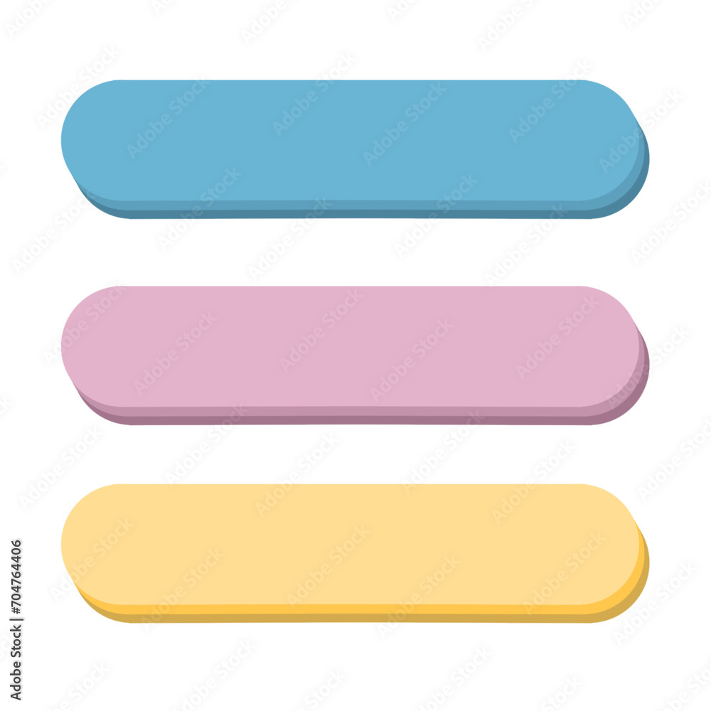 Plain Sticky Note In Soft Palette Color Plain Sticky Note In Soft Palette Color