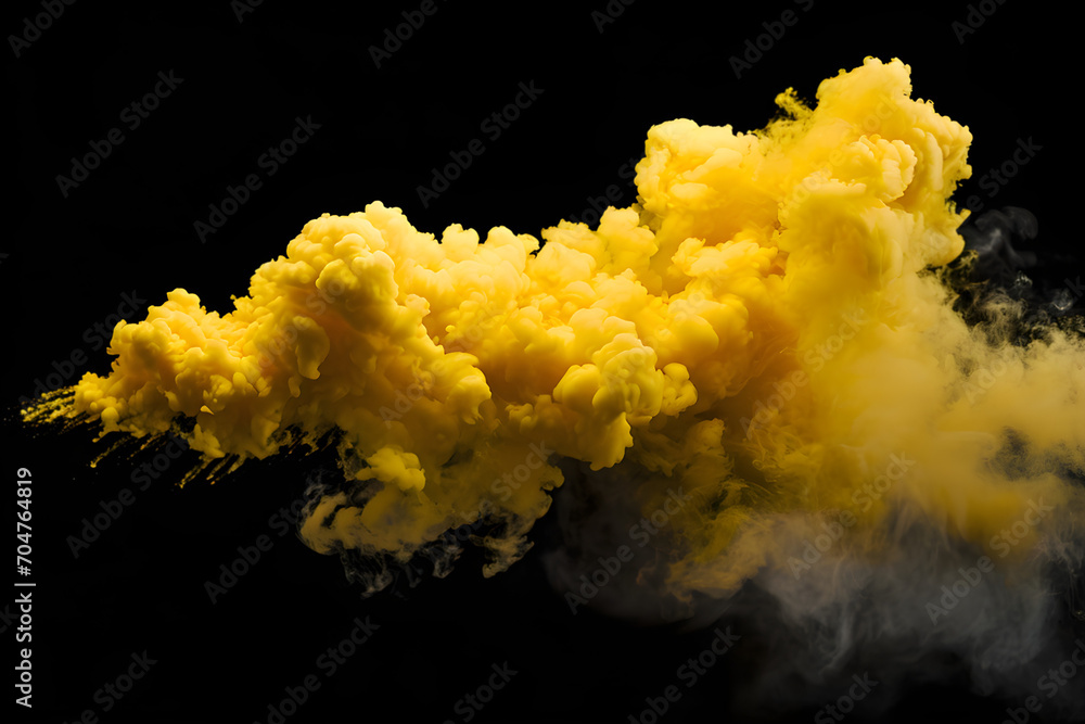 orange cloud isolated on black background orange cloud isolated on black background