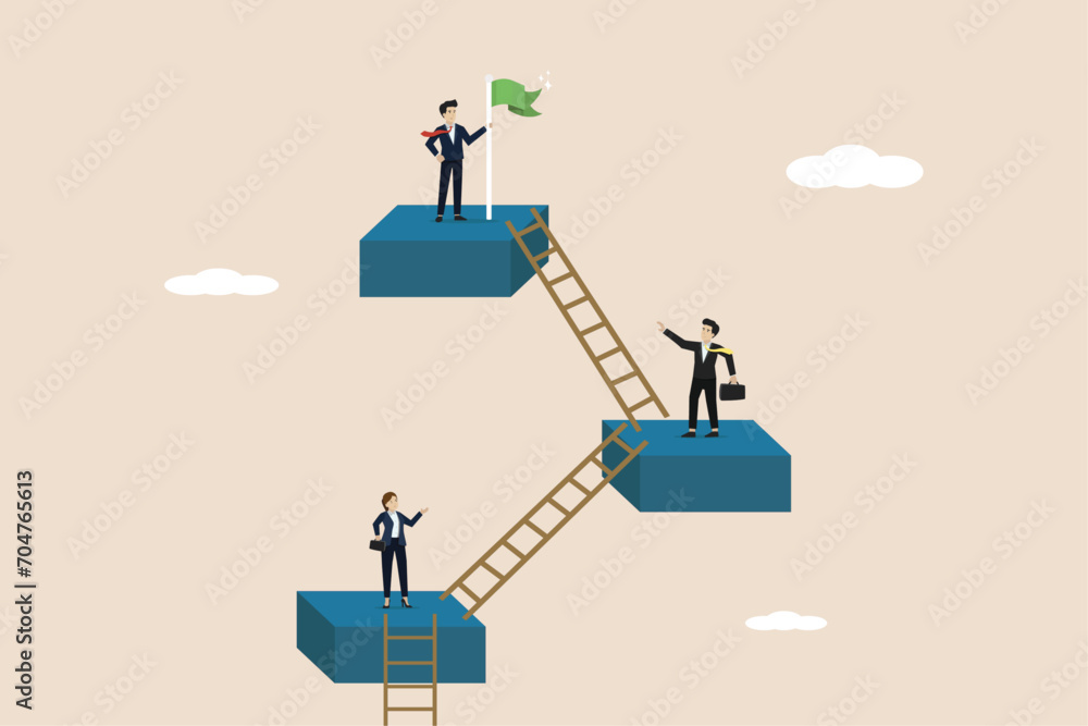 Career level, job position, career development, step to achieve goal or growth, ladder of success concept, people employee climb ladder to next level. Career level, job position, career development, step to achieve goal or growth, ladder of success concept, people employee climb ladder to next level.