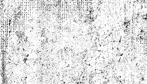 Distressed overlay texture of rusted peeled metal. grunge background. abstract halftone vector illustration