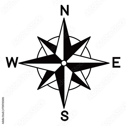 compass icon design. guidance instrument sign and symbol.