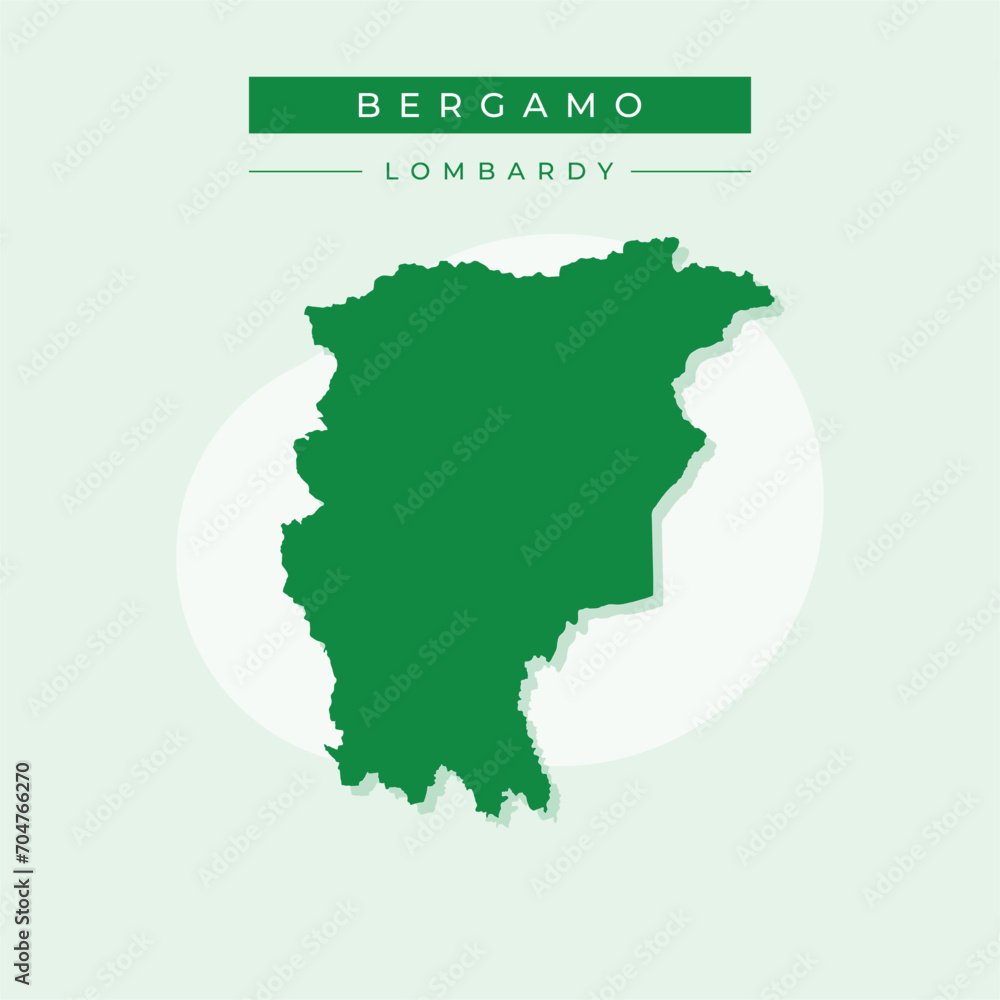 Vector illustration vector of Bergamo map Italy Vector illustration vector of Bergamo map Italy