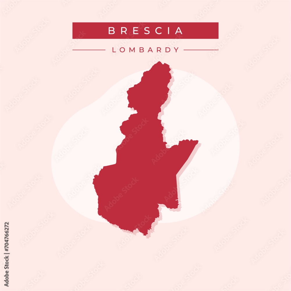 Vector illustration vector of Brescia map Italy Vector illustration vector of Brescia map Italy