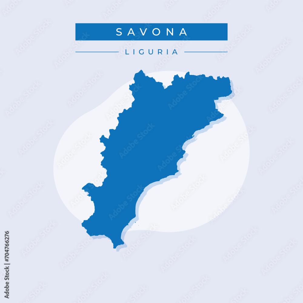 Vector illustration vector of Savona map Italy