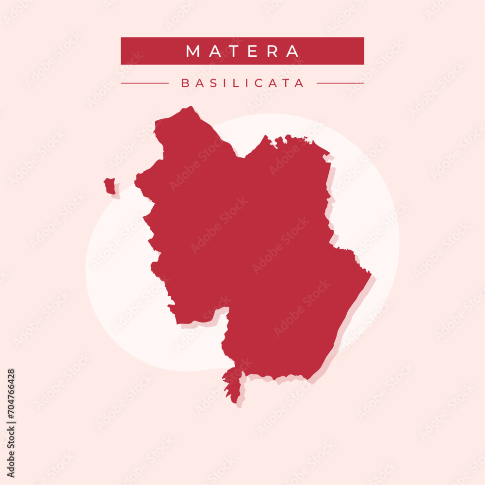 Vector illustration vector of Matera map Italy Vector illustration vector of Matera map Italy