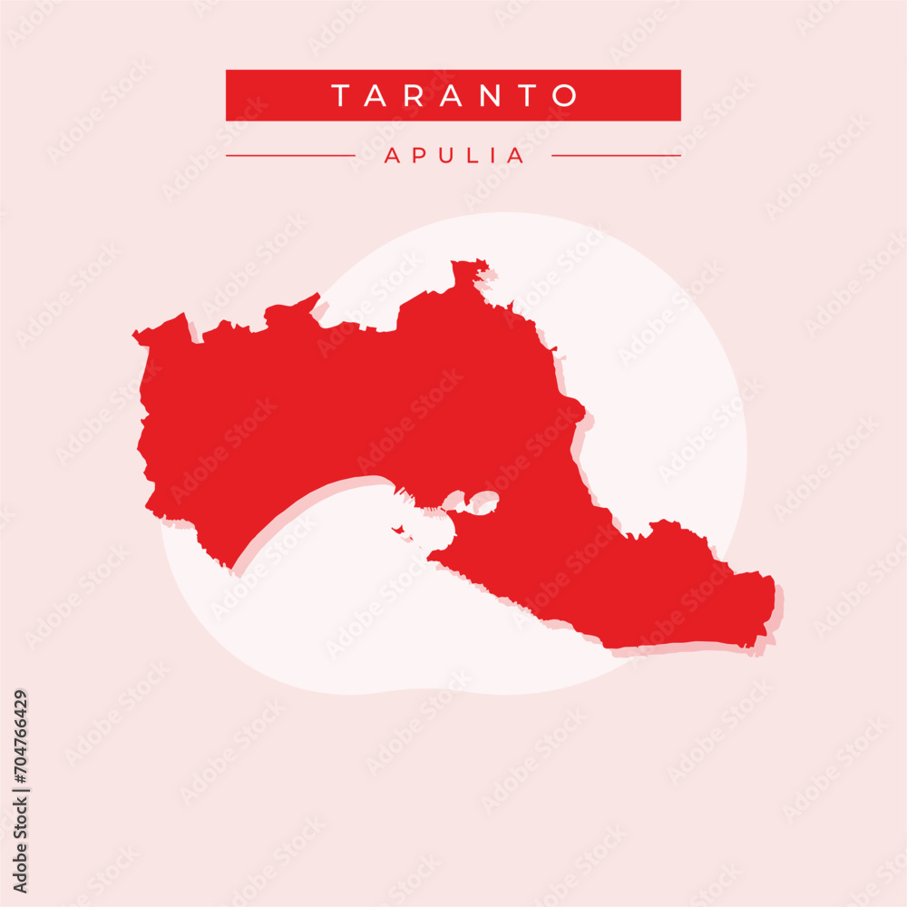 Vector illustration vector of Taranto map Italy Vector illustration vector of Taranto map Italy