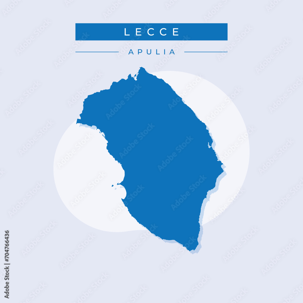 Vector illustration vector of Lecce map Italy Vector illustration vector of Lecce map Italy