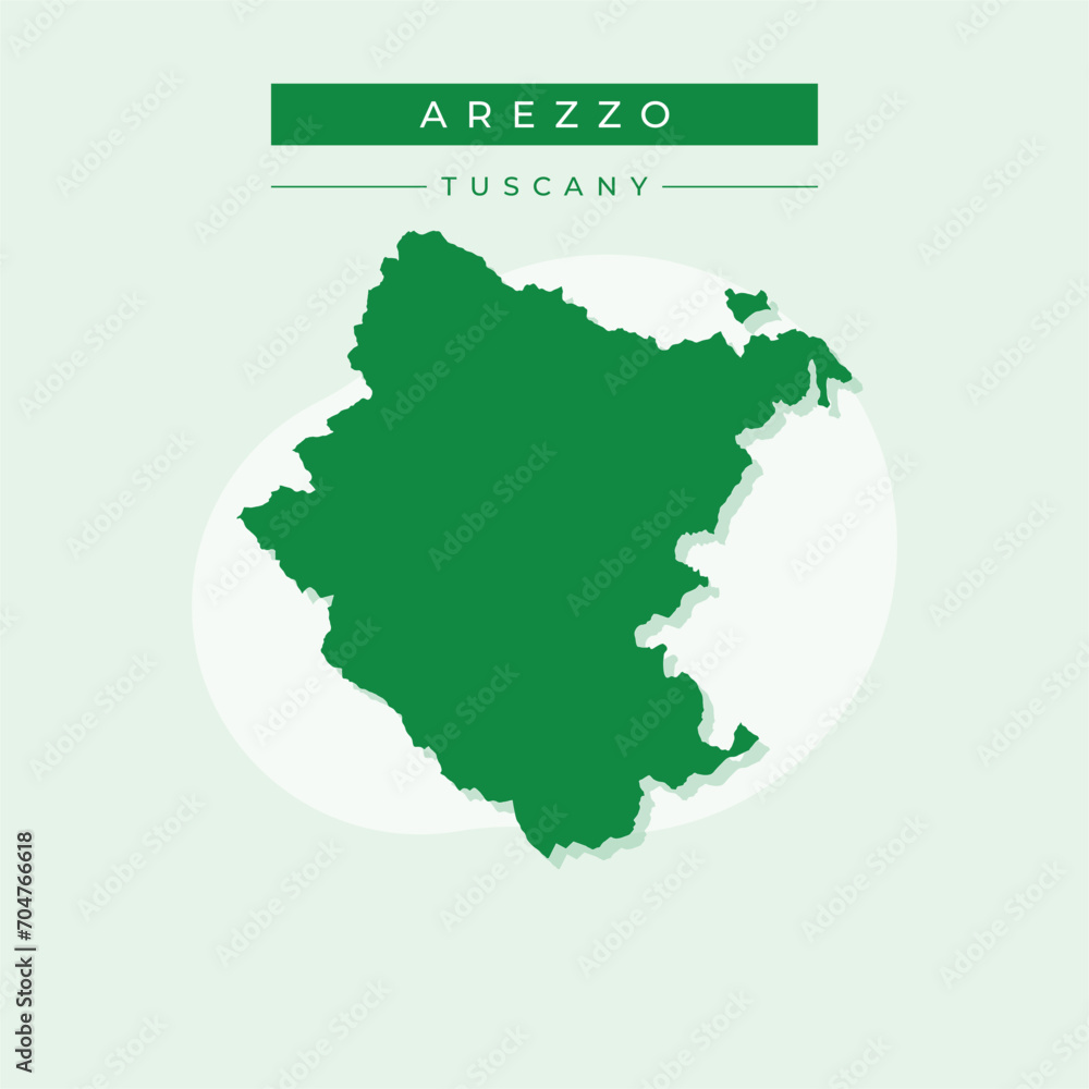 Vector illustration vector of Arezzo map Italy