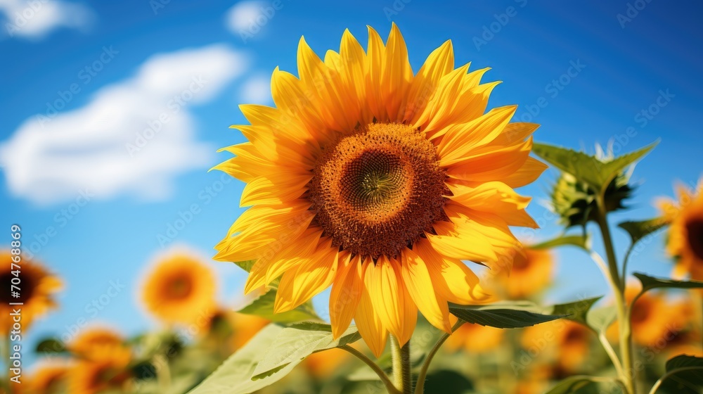 Sunflower with blue sky Sunflower with blue sky