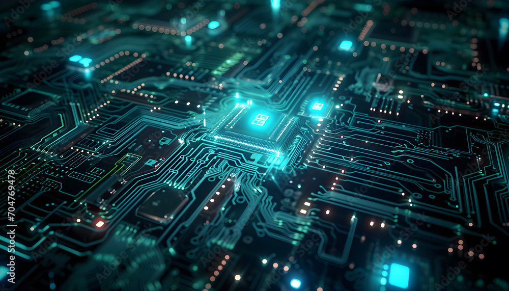 a modern abstract Circuit board Technology background