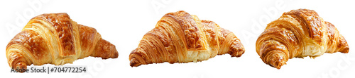 Croissant isolated on transparent background. png collection