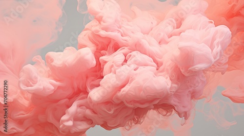 Pink smoke background. Generative ai