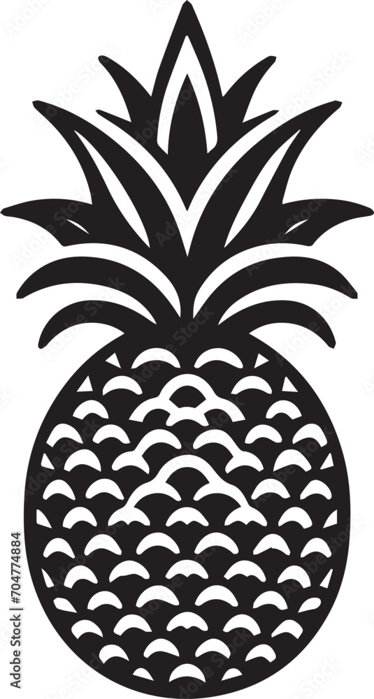 Obraz premium Pineapple Vector Logo Icon And Symbol 