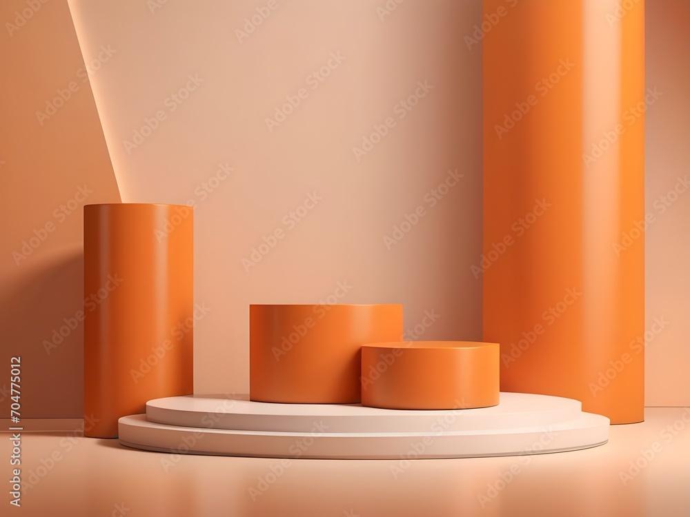 photo orange 3d rendering abstract geometric background with podium for product display
photo orange 3d rendering abstract geometric background with podium for product display