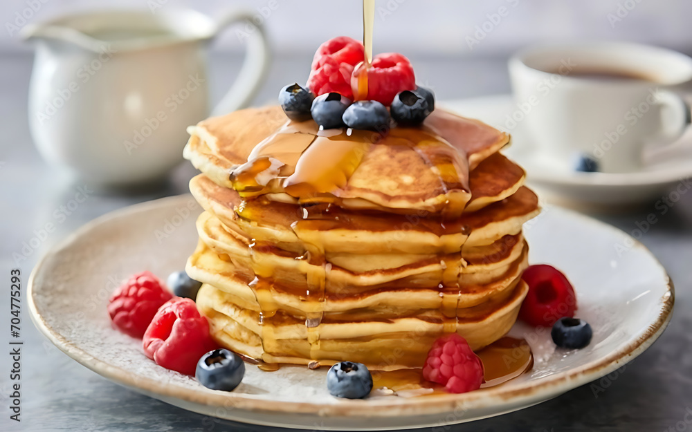 Capture the essence of Pancakes in a mouthwatering food photography shot Capture the essence of Pancakes in a mouthwatering food photography shot