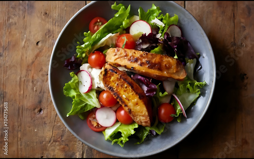 Capture the essence of Salad in a mouthwatering food photography shot