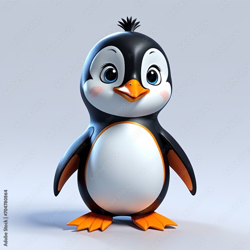 Obraz premium 3d penguin