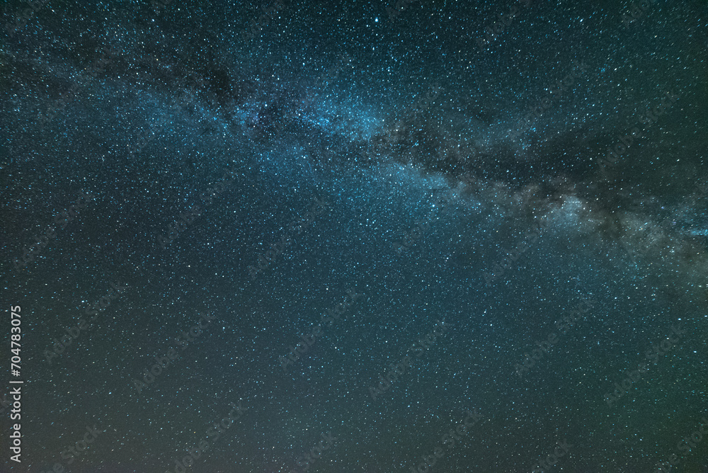 Fototapeta premium Blue night sky, Milky Way