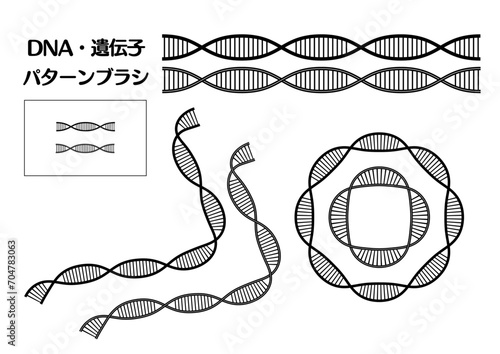 遺伝子（DNA）のパターンブラシ 