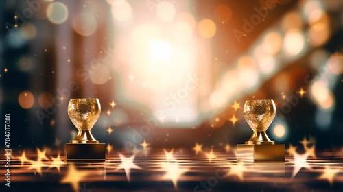 Award Background. Luxury Premium Graphic. Modern Royal Vintage Presentation Background. Hollywood and Bollywood Blockbuster movie opening Film Nomination slide