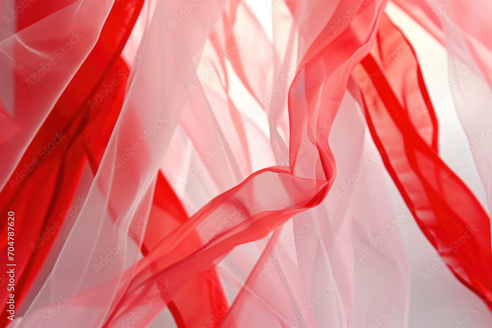 red and white silk red and white silk