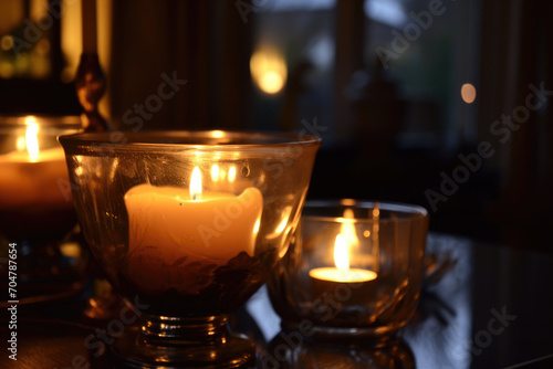 candles warm lighting
