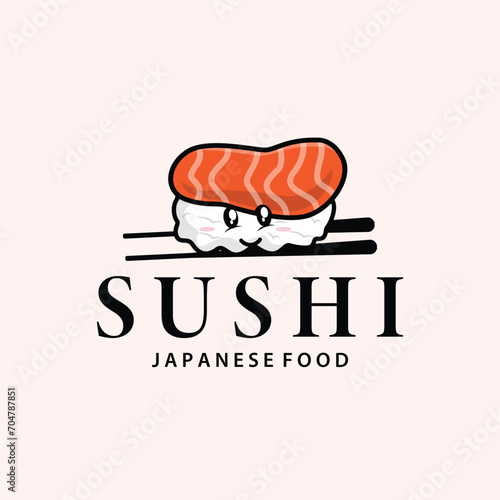 Sushi logo simple design sushi japanese food icon template product japanese cuisine
