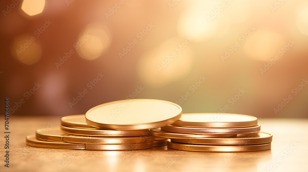 Obraz premium metallic gold gradients golden colour