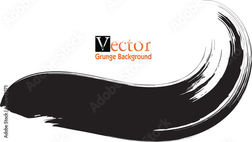 vektor brush stroke, black vector brushstroke background, Black design elements isolated on white background..eps8