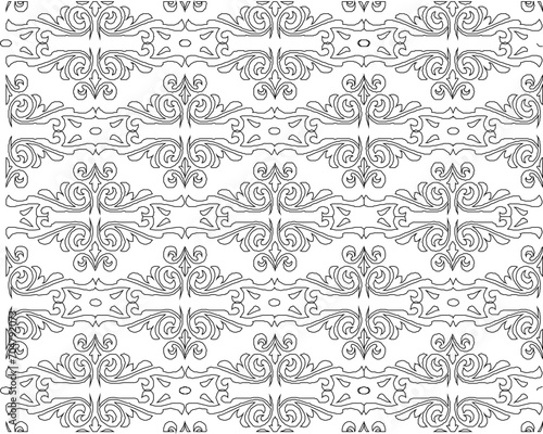 Vector sketch illustration of modern floral natural minimalist traditional ethnic batik background pattern design