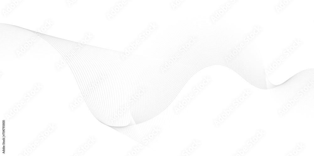 Wave line background with smooth shape. Beautiful wavy line on a white background. Horizontal banner template. Abstract futuristic template. Chrome technological wallpaper. Wave line background with smooth shape. Beautiful wavy line on a white background. Horizontal banner template. Abstract futuristic template. Chrome technological wallpaper.