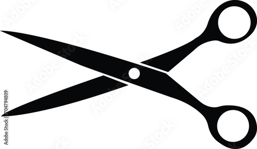 Scissor vector Flat Icon Design, cutting sign . black vectors, Scissors for cutting flat design, isolated on transparent background, used for mobile, app, logo design or UI.