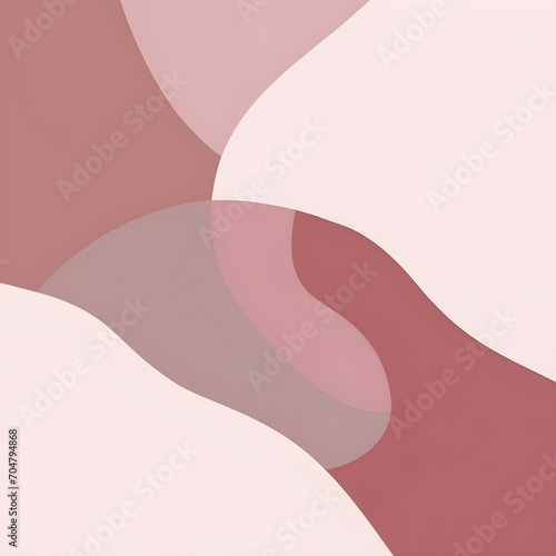 The background is white and pink with small patterns. A little, minimalist style. (ID: 704794868)