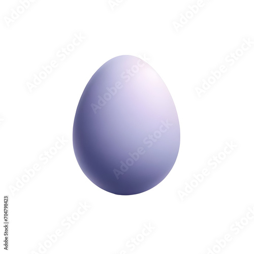 Easter egg isolated on a transparent background 