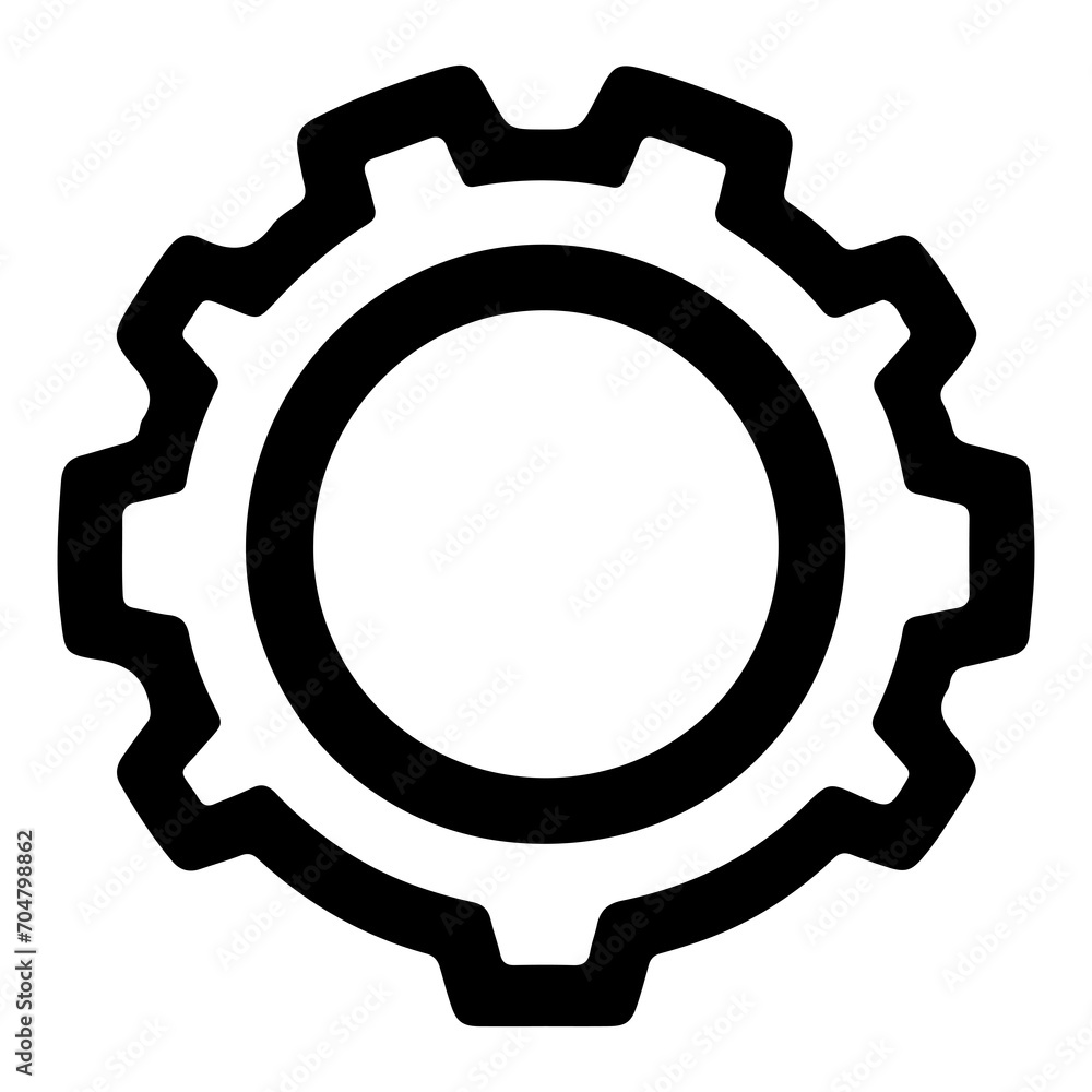 Gear Setting outline icon for apps, websites, logo. Gear symbol black line cogwheel sign vector Gear Setting outline icon for apps, websites, logo. Gear symbol black line cogwheel sign vector