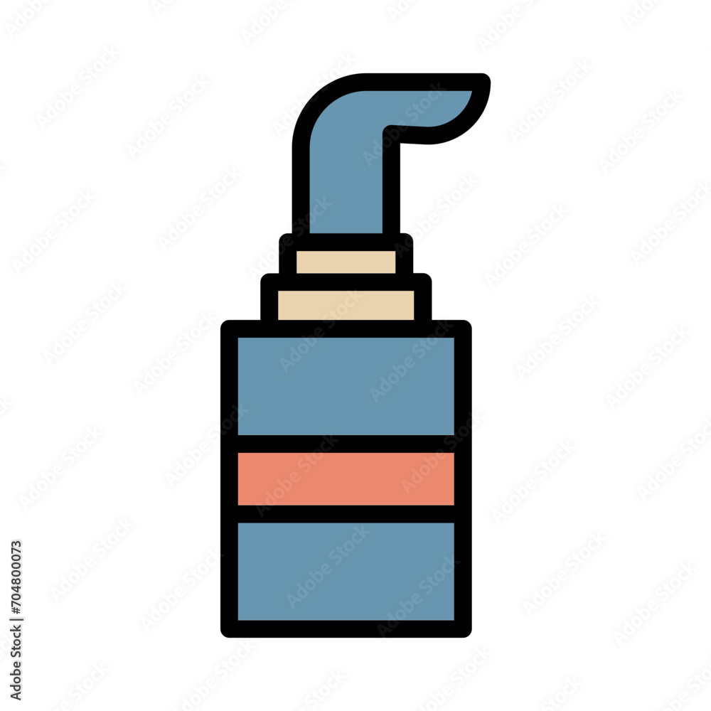 Fototapeta premium Acne Beauty Face Filled Outline Icon