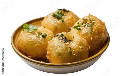 Pani Puri Culinary Delight on a transparent background