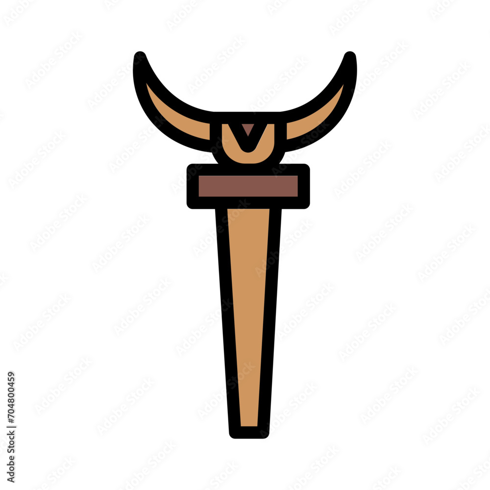 Culture Egypt King Filled Outline Icon Culture Egypt King Filled Outline Icon