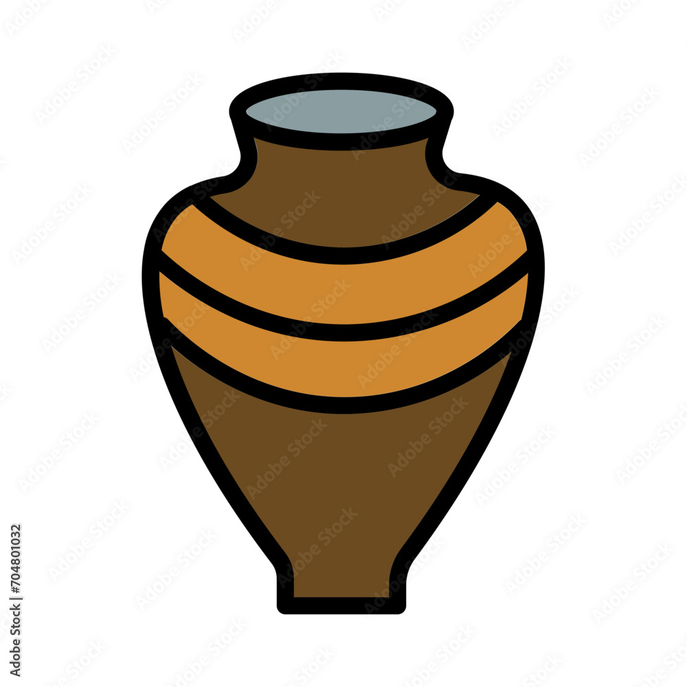 Old Greek Antique Filled Outline Icon Old Greek Antique Filled Outline Icon