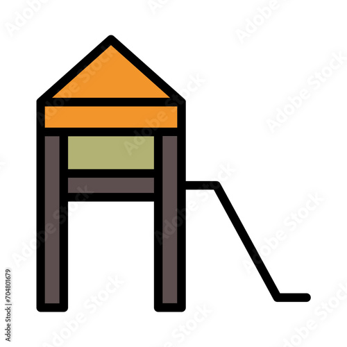 Building City Park Filled Ouline Icon